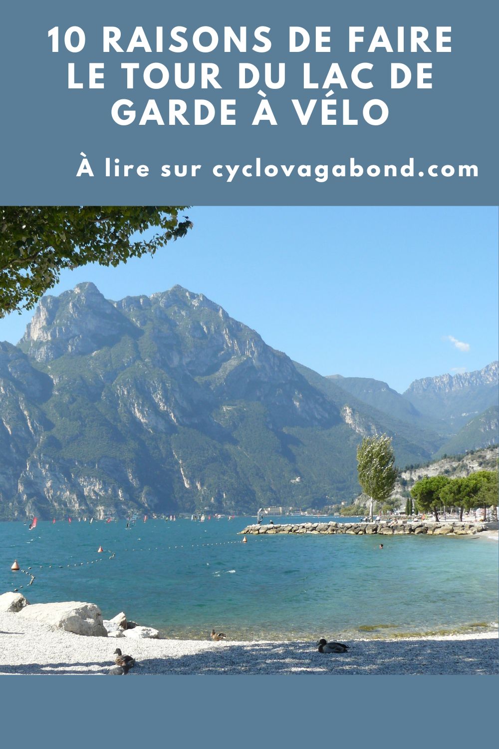 tour lac de garde en velo