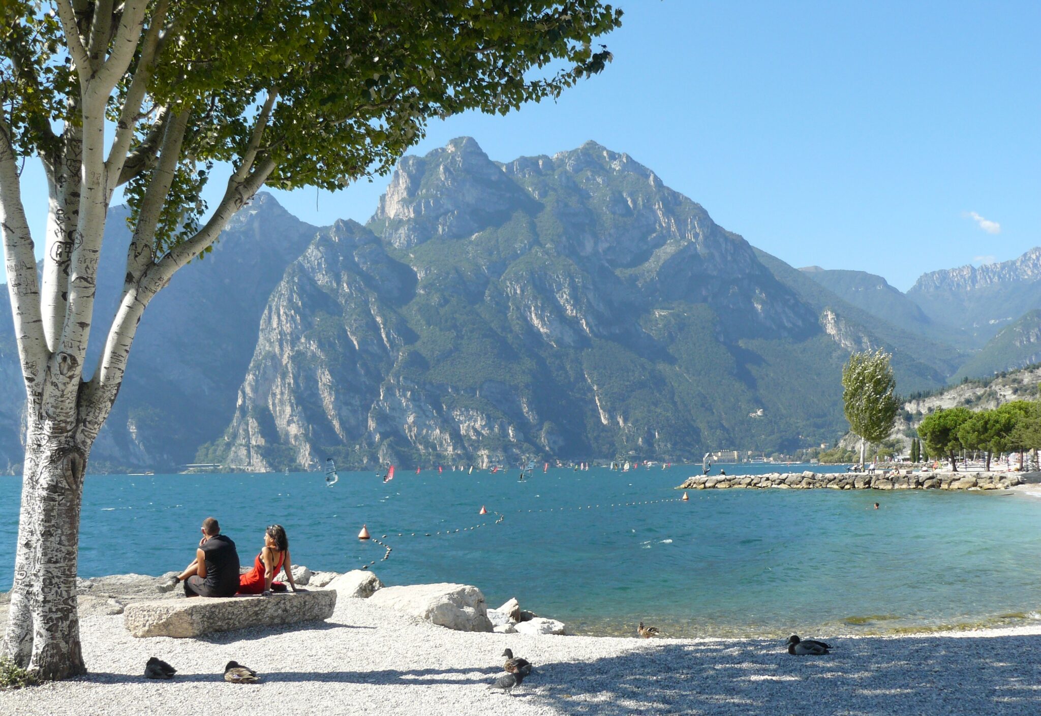 tour lac de garde en velo