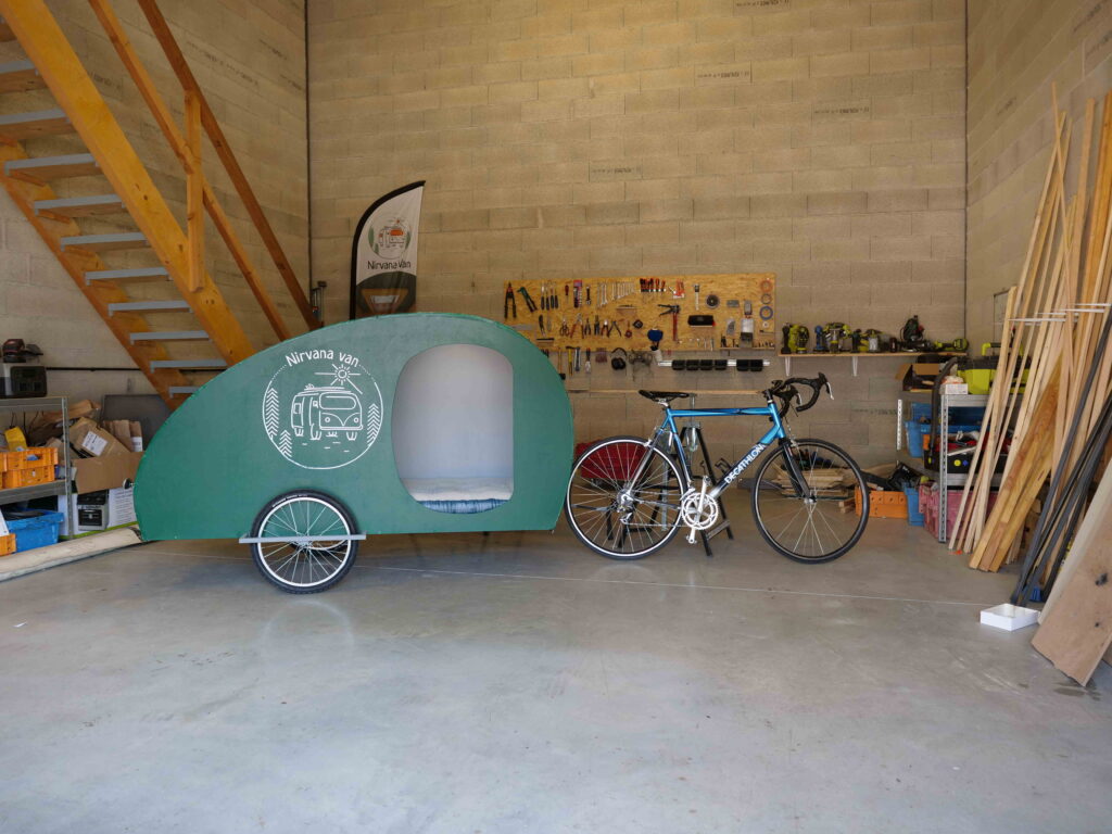 mini caravane pour vélo prototype