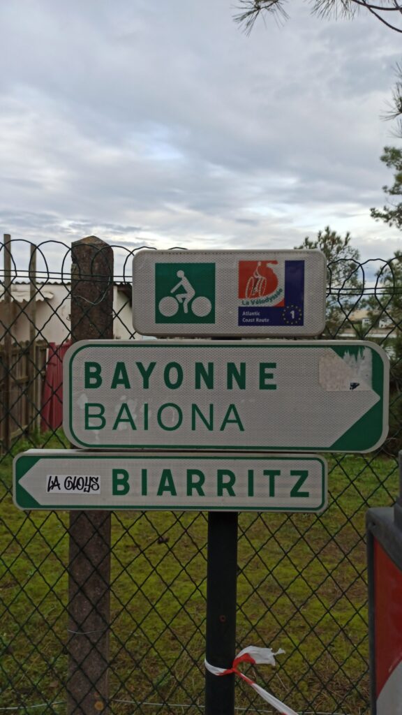 Pista ciclabile sulla Vélodyssée da Bordeaux a Biarritz