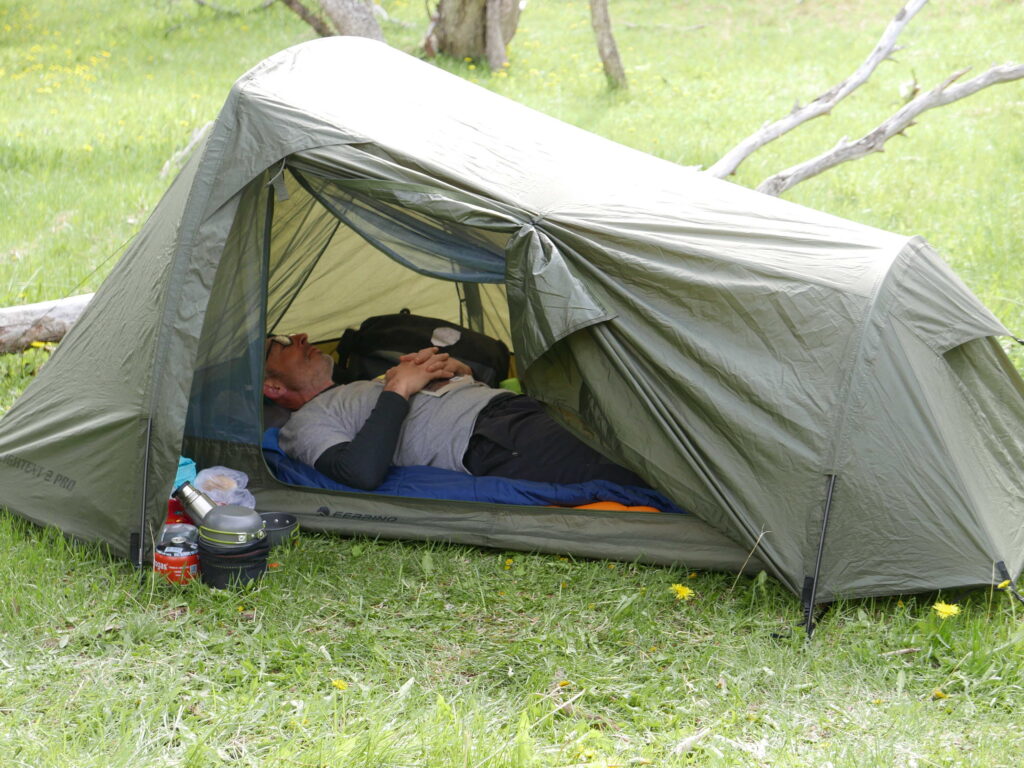 matériel bivouac en patagonie a velo