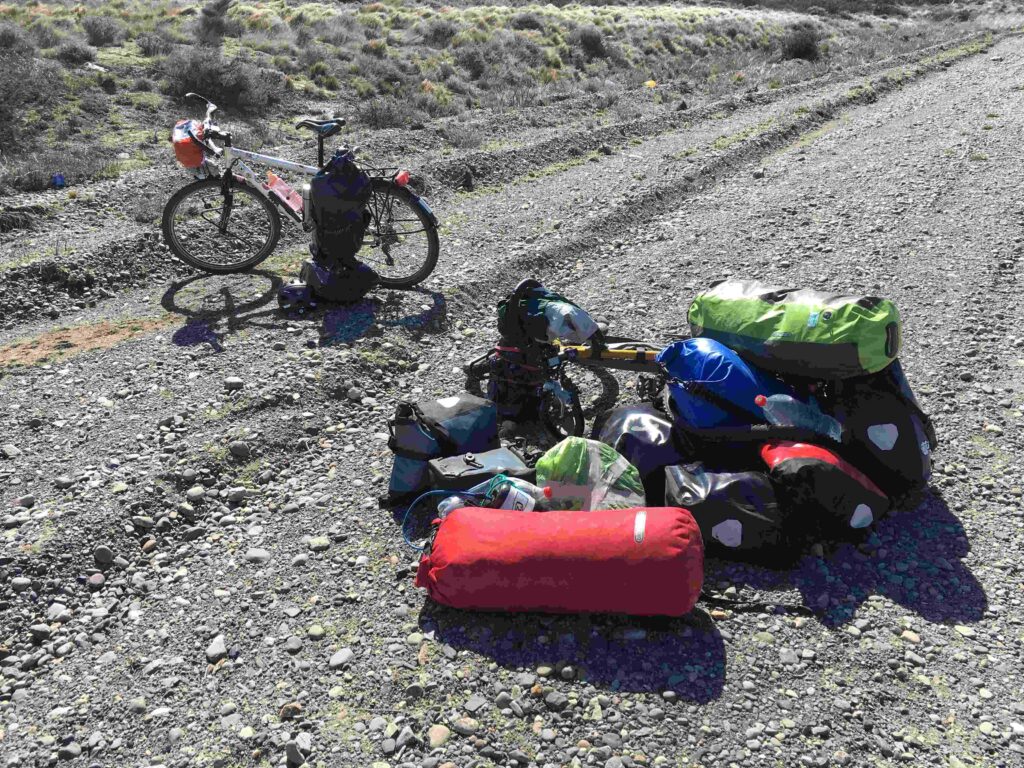 attrezzatura patagonia in bici esperienza di viaggio